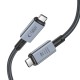 Tech-Protect UltraBoost Max USB-C 4.0 / USB-C 4.0 PD Cable 240W 8K 40Gbps 1m - Gray
