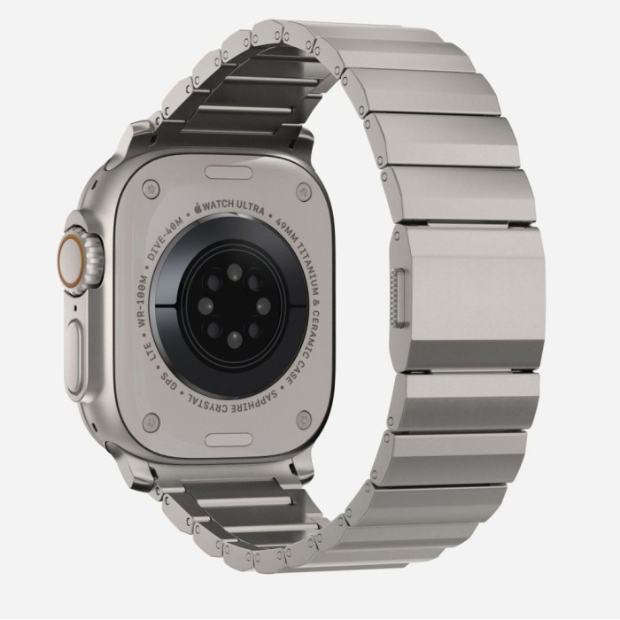 Tech-Protect SteelBand for Apple Watch 4 / 5 / 6 / 7 / 8 / 9 / SE / Ultra 1 / 2 (42/44/45/49 mm) - titanium