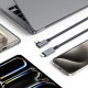 Tech-Protect UltraBoost Max L USB-C 4.0 (straight) / USB-C 4.0 (angled) PD 240W 8K 40Gbps 1.5m Cable - Gray