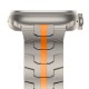 Tech-Protect Stainless Line Bracelet for Apple Watch 4 / 5 / 6 / 7 / 8 / 9 / SE / Ultra 1 / 2 (42/44/45/49 mm) - Titanium Orange