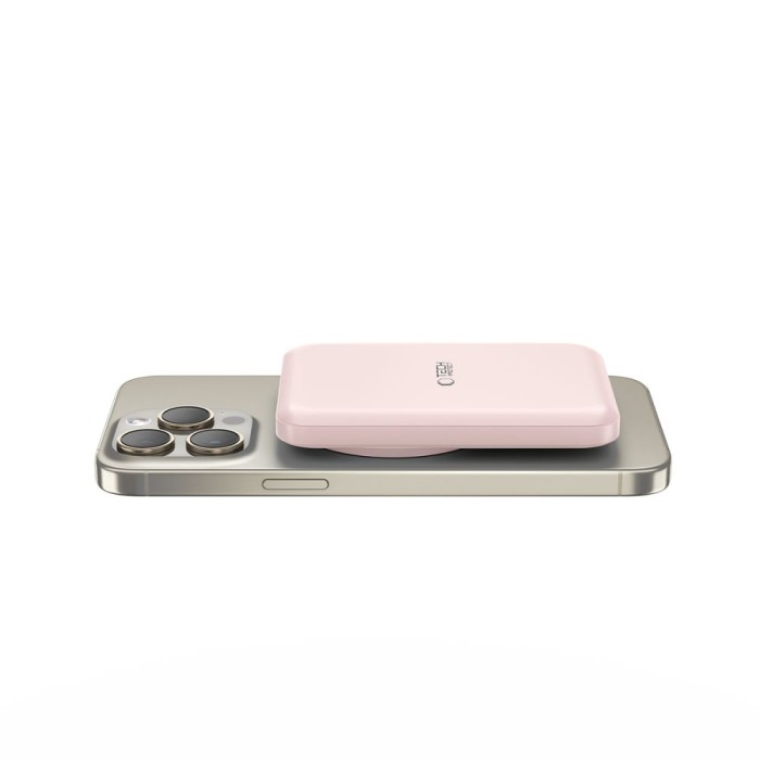 Tech-Protect LifeMag PB10 Powerbank with MagSafe 5000mAh 15W USB-C port - pink + USB-C cable
