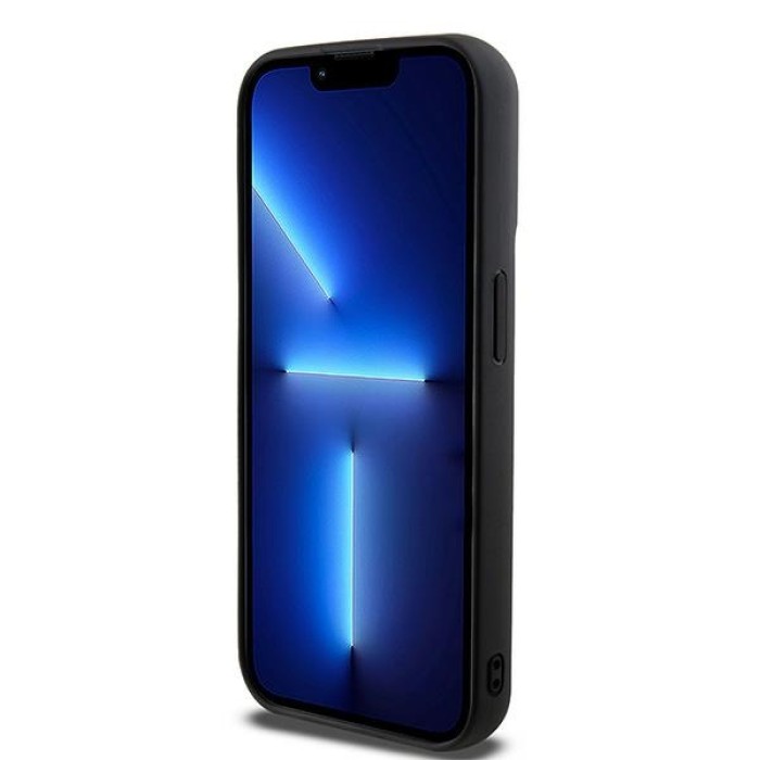 DKNY 3D Rubber Repeat Pattern case for iPhone 15 Pro Max - black