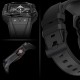 Kingxbar CYF140 2in1 armored case for Apple Watch 9, 8, 7 (45 mm) made of stainless steel with a strap, black - OUTLET