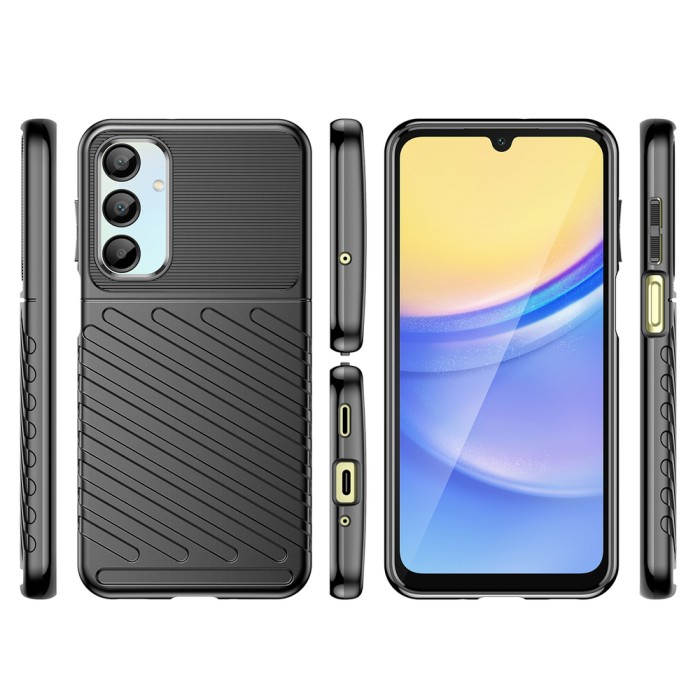 Thunder Case for Samsung Galaxy A26 Silicone Armored Cover - Black
