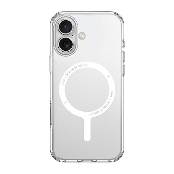 Uniq Clario Magclick Charging Case with MagSafe for iPhone 16 - Transparent