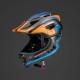 Rockbros TT-32SOBL-S Children&amp;#39;s Bike Helmet with Detachable Chin Size S - Black and Orange