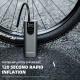 Rockbros 42720001001 Electric Bike Pump with LED Display + USB-C - USB-A Cable - Black