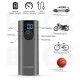 Rockbros 42720001001 Electric Bike Pump with LED Display + USB-C - USB-A Cable - Black