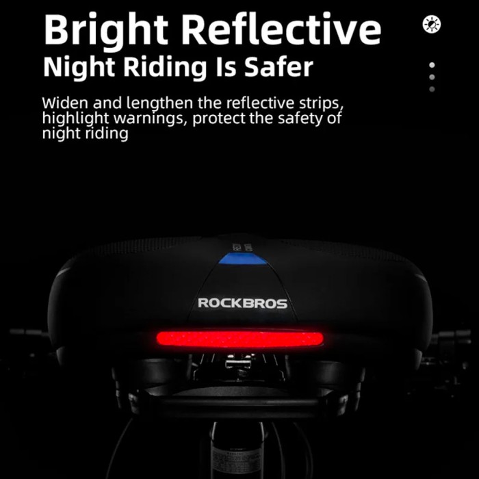 Rockbros AQ-6090B bicycle saddle - black and blue