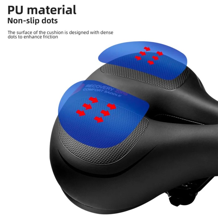 Rockbros AQ-6090B bicycle saddle - black and blue