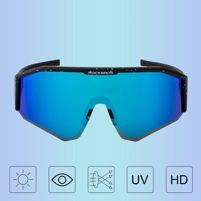 Rockbros SP297 polarizing cycling glasses - black