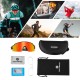 Rockbros Cycling Glasses Photochromic UV Protection with Corrective Insert Orange Lenses - Black