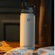 Rockbros 35210029005 thermal bicycle bottle for drinks 550 ml - white