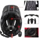 Rockbros TT-32SBPP-S Children&amp;#39;s Bike Helmet with Detachable Chin Size S - Purple-Pink