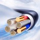Joyroom S-A43 Crystal-Clear Series 3A USB-A - USB-C spiral cable 1.5m - black