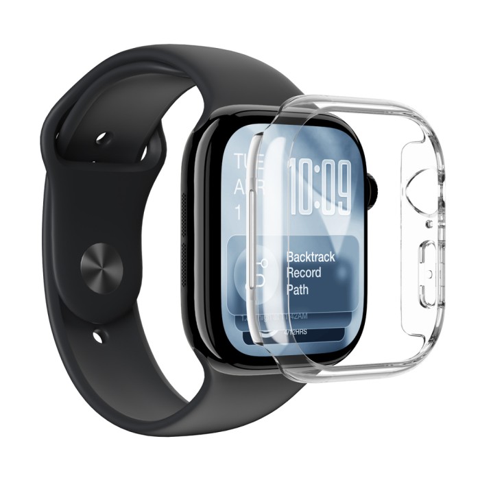 AmazingThing Minimal Protective Case for Apple Watch Series 11 46mm - Clear