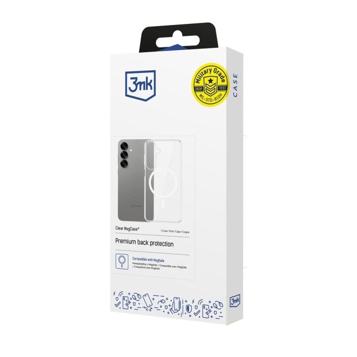 3mk Clear MagCase for Samsung Galaxy S25 - transparent