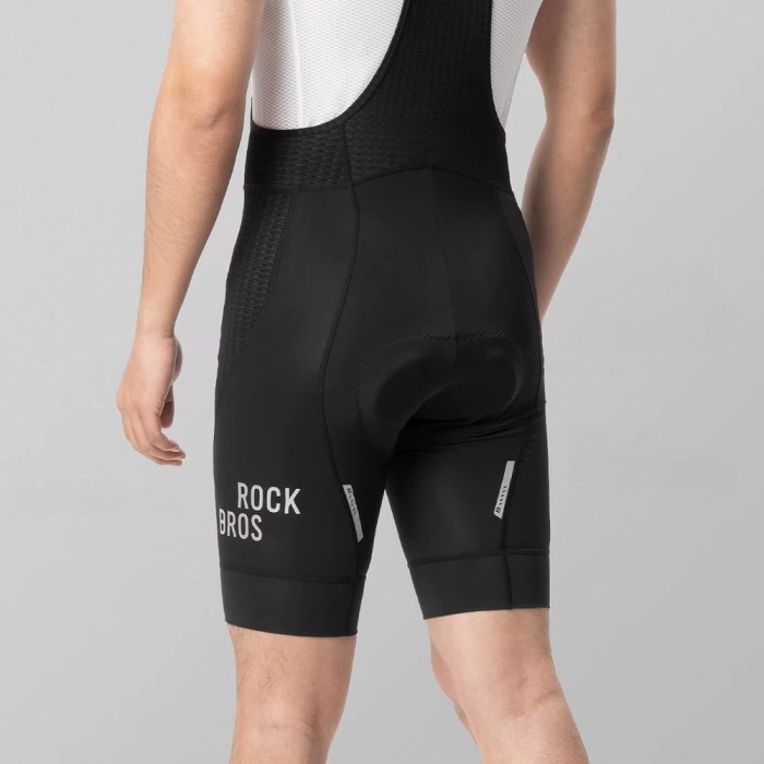 Rockbros YDDK009 Men's Cycling Bib Shorts with Pad Size L - Black