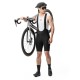 Rockbros YDDK009 Men&amp;#39;s Cycling Bib Shorts with Pad Size XXL - Black