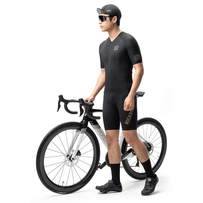 Rockbros YDDX011 Diamond Short Sleeve Cycling Jersey Size XXL - Black