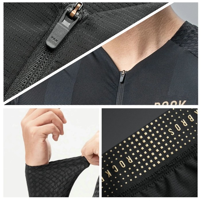 Rockbros YDCX008 Diamond Long Sleeve Cycling Jersey Size L - Black