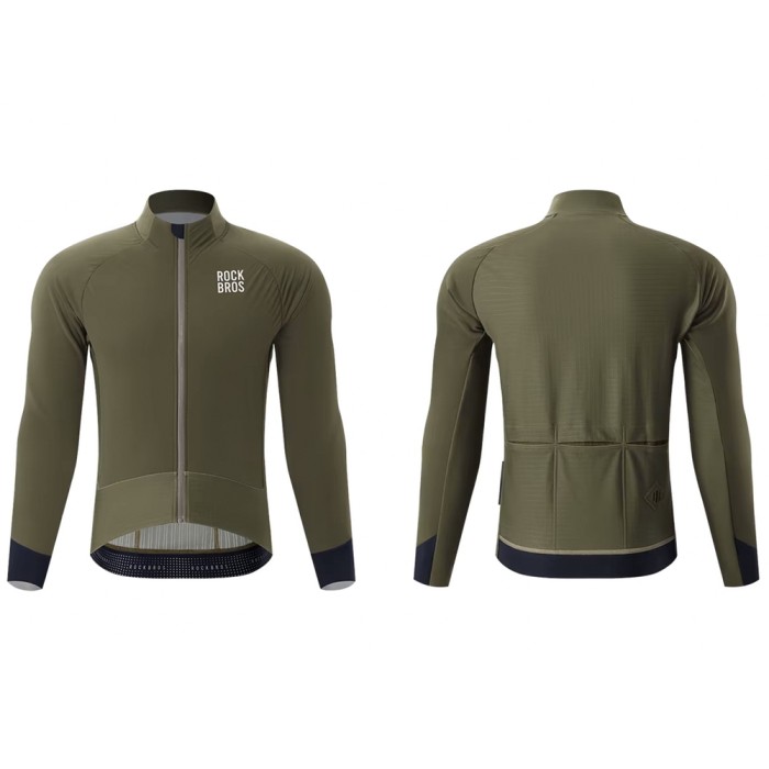 Rockbros YDWT014 Winter Fleece Double Layer Cycling Jacket Size XL - Green