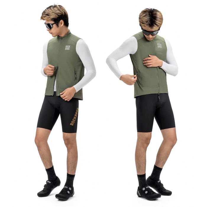 Rockbros YDMJ003 Windproof Vest Spring/Autumn Size L - Green