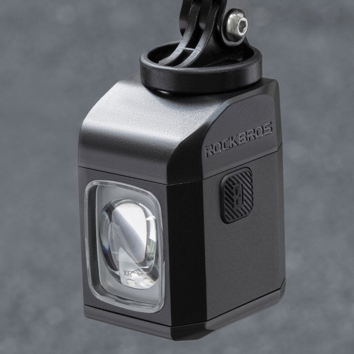 Rockbros M8 1600lm front bike light with remote control 10m rechargeable 4000 mAh - black