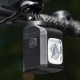Rockbros M8 1600lm front bike light with remote control 10m rechargeable 4000 mAh - black