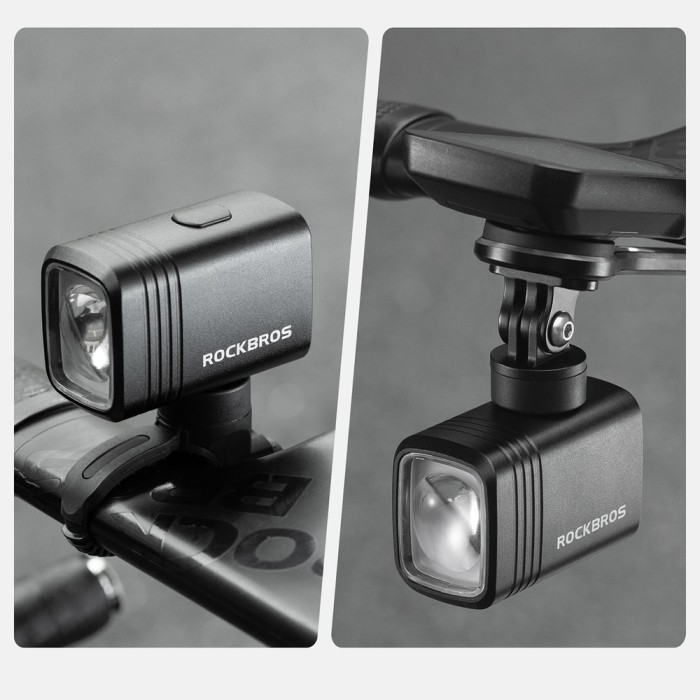 Rockbros M6 1000 lm front rechargeable bike light 2800 mAh - black