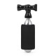 Rockbros CO₂ pump, aluminum alloy valve head, cartridge-free, Presta/Schrader compatible - black