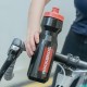 Rockbros 750 ml Bike Bottle - Transparent Black with Red Mouthpiece