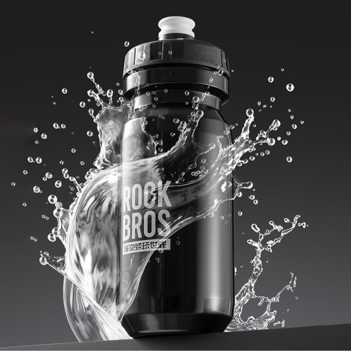 Rockbros 600 ml Bike Bottle - Black