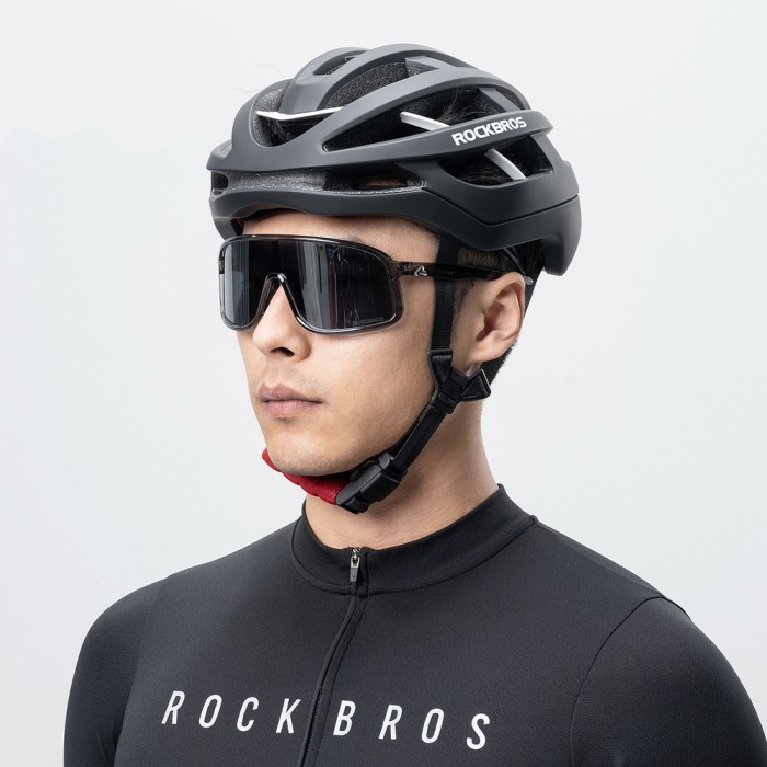 Rockbros HC-58BK-M Bike Helmet 55-58 cm - Black and Gray
