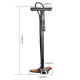 Rockbros GP6532B Floor Pump with Pressure Gauge - Black and Orange