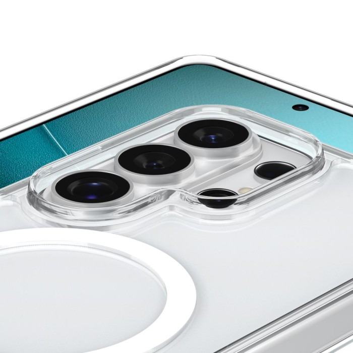 Spigen Ultra Hybrid S Mag MagSafe Case for Samsung Galaxy S26 Ultra - Clear and White