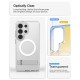 Spigen Ultra Hybrid S Mag MagSafe Case for Samsung Galaxy S26 Ultra - Clear and White
