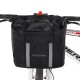 Wozinsky fabric bicycle basket large - black
