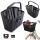Wozinsky WKR-PK plastic handlebar bicycle basket - black