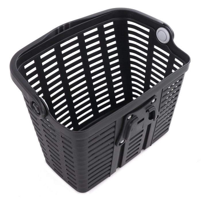 Wozinsky WKR-PK plastic handlebar bicycle basket - black