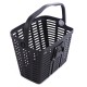 Wozinsky WKR-PK plastic handlebar bicycle basket - black