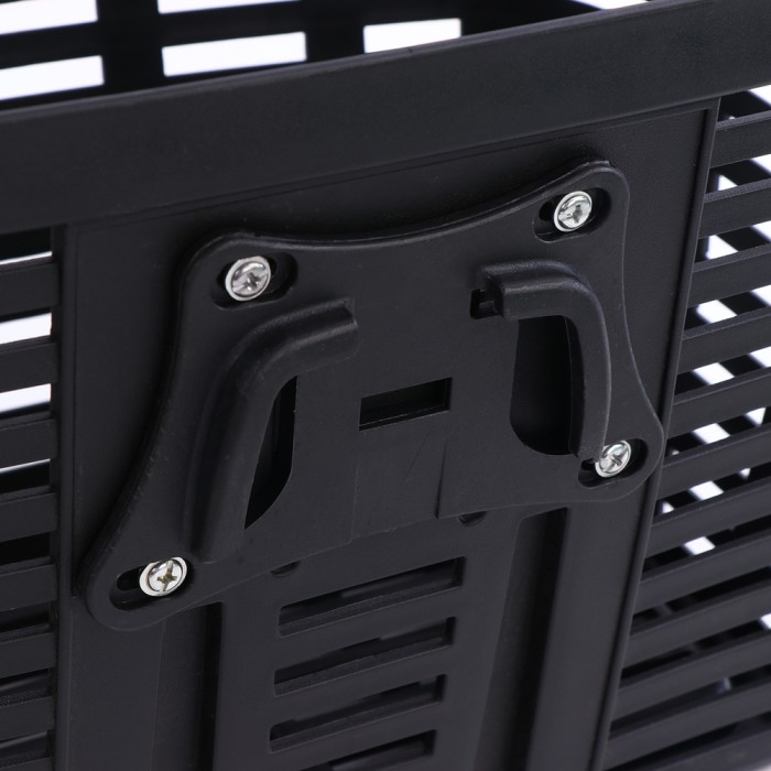 Wozinsky WKR-PK plastic handlebar bicycle basket - black