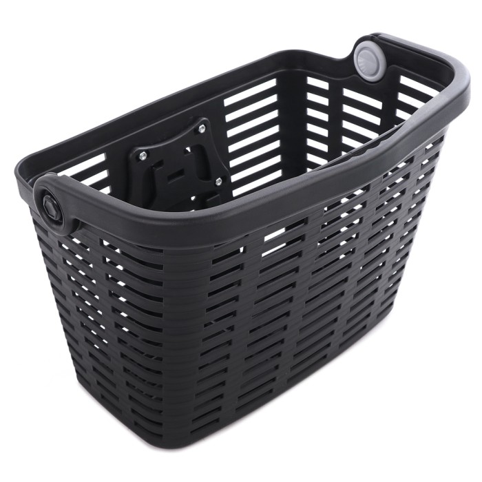 Wozinsky WKR-PK plastic handlebar bicycle basket - black