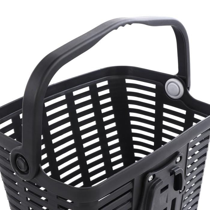 Wozinsky WKR-PK plastic handlebar bicycle basket - black