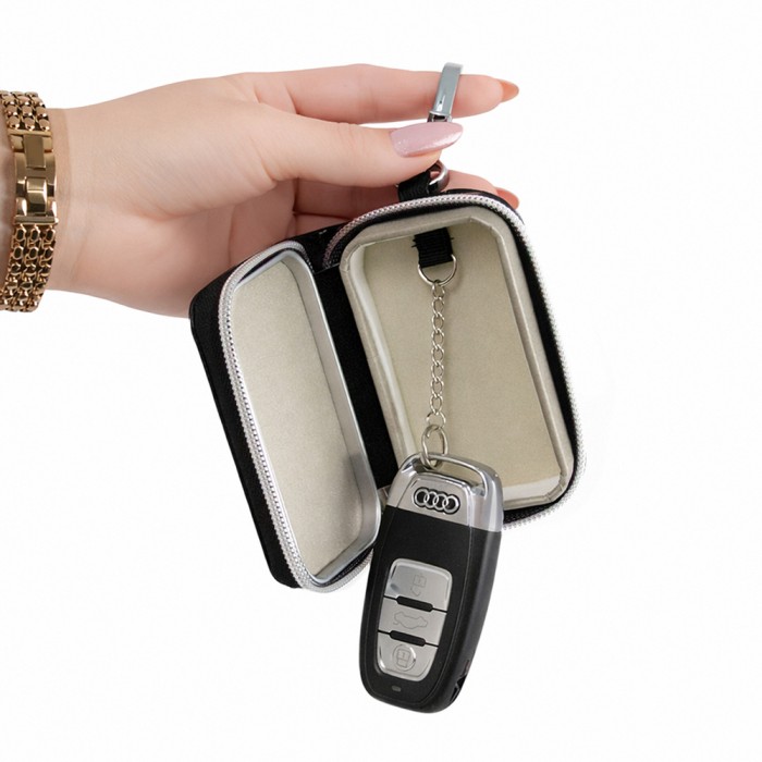 Wozinsky WBS-20 RFID Anti-Theft Car Key Case - Faraday Cage - Black