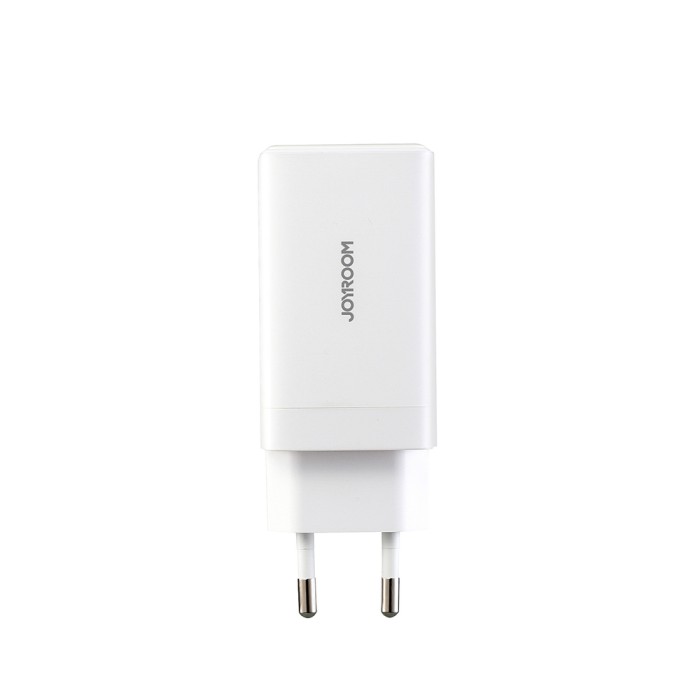 Joyroom JR-TG10 65W GaN 2x USB-C + USB-A wall charger with 65W USB-C - USB-C 1.2m cable - white