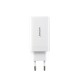 Joyroom JR-TG10 65W GaN 2x USB-C + USB-A wall charger with 65W USB-C - USB-C 1.2m cable - white