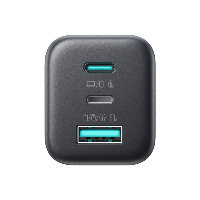 Joyroom JR-TO1 GaN 45 USB-C Lightning USB-A Wall Charger - Black