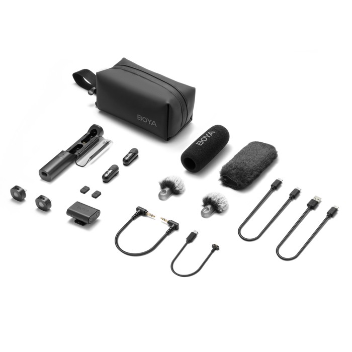 BOYA MAGIC-02 Wireless Microphone 2.4GHz USB-C - Black