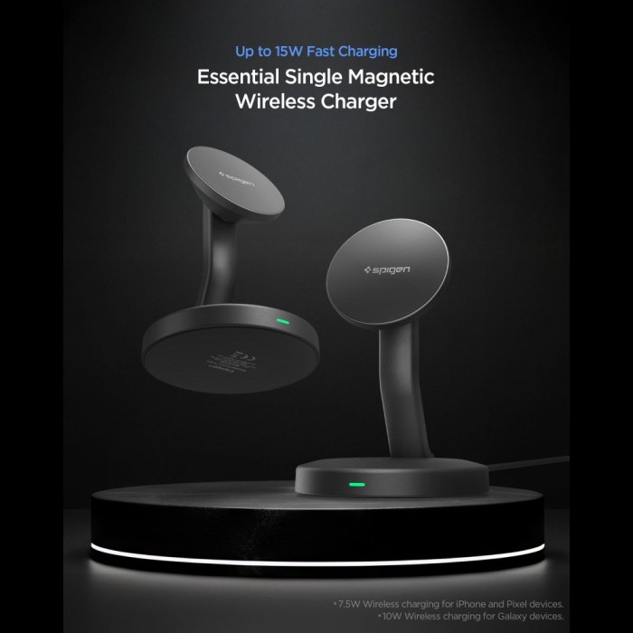 Spigen EF151MS Essential MagSafe 15W Wireless Charger - Black